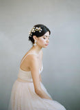 Dramatic floral garden headpiece - Style #827