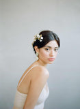 Dramatic floral garden headpiece - Style #827