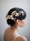 Dramatic floral garden headpiece - Style #827