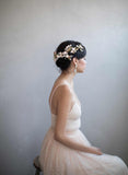 Dramatic floral garden headpiece - Style #827