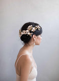 Dramatic floral garden headpiece - Style #827