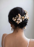 Dramatic floral garden headpiece - Style #827