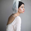 Scallop french lace birdcage veil - Style #854