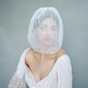 Scallop french lace birdcage veil - Style #854