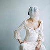 Scallop french lace birdcage veil - Style #854