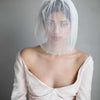 Scallop french lace birdcage veil - Style #854