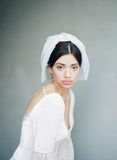 bridal french lace birdcage veil, lace veil, twigs & honey