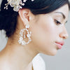 Porcelain blossom garden earrings - Style #857