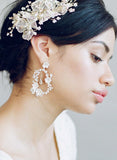 Porcelain blossom garden earrings - Style #857
