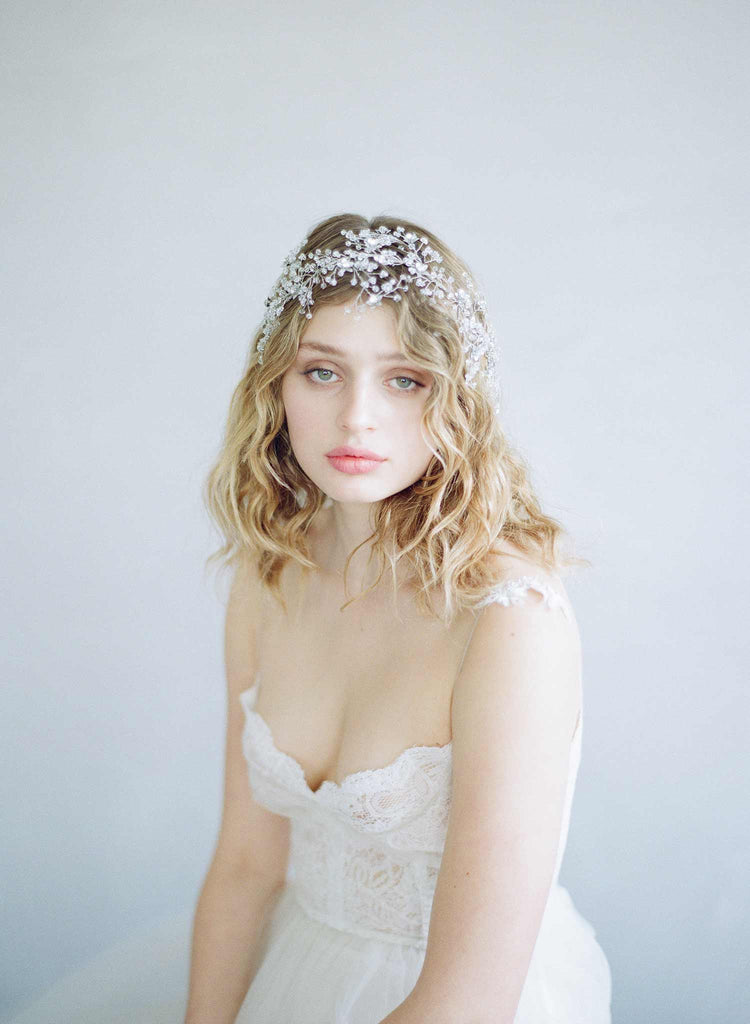 Sparkling crystal branch headpiece - Style #861