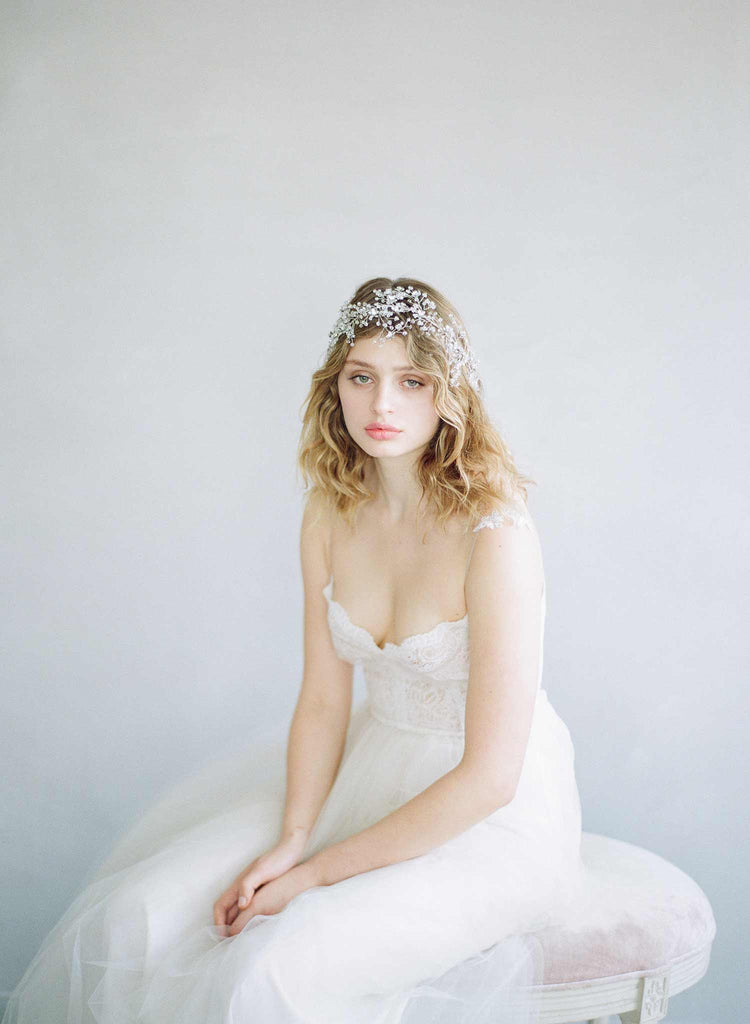 Sparkling crystal branch headpiece - Style #861