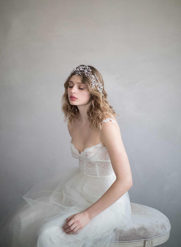 Sparkling crystal branch headpiece - Style #861