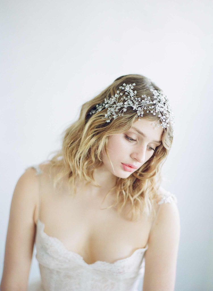 Sparkling crystal branch headpiece - Style #861