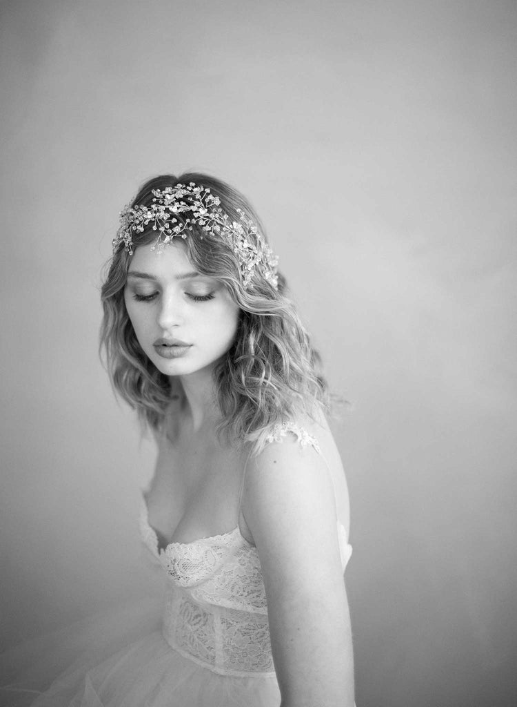Sparkling crystal branch headpiece - Style #861