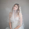Trellis and blossom embroidered veil - Style #864