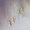 Simple crystal pear drop earrings  - Style #9015