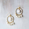 Festive pearl circle earrings - Style #9023