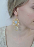 Goddess chandelier earrings - Style #9025