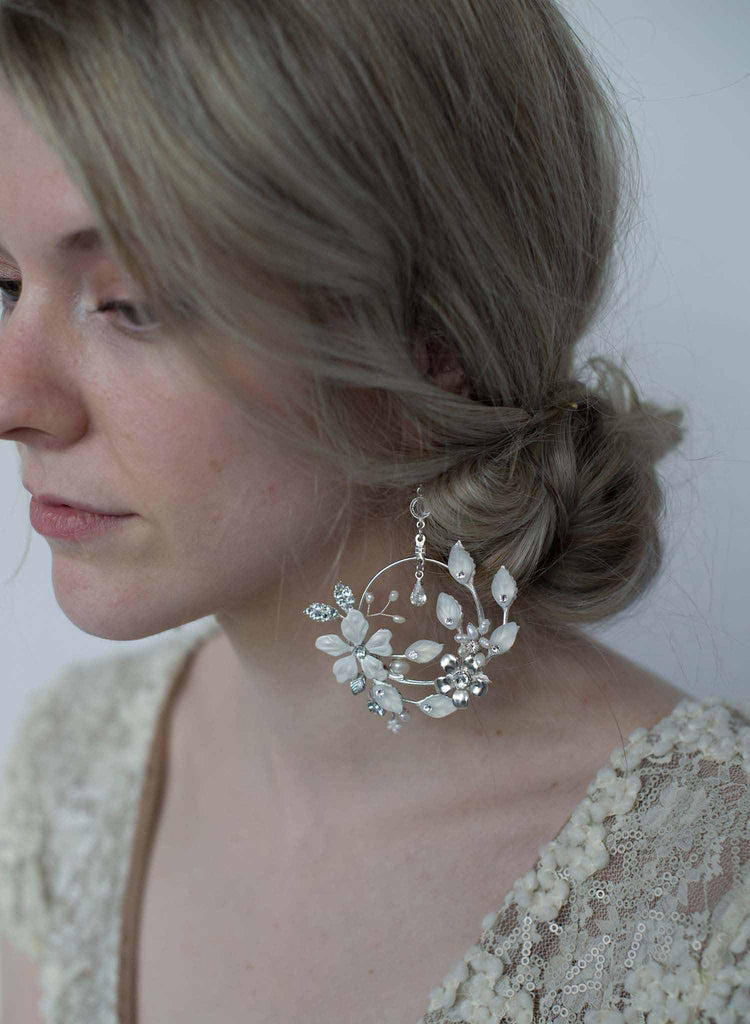Garden floral earrings - Style #9026