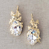 Enraptured crystal and gilded vine earrings  - Style #9027