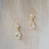 Classic pear crystal drop earrings - Style #9030