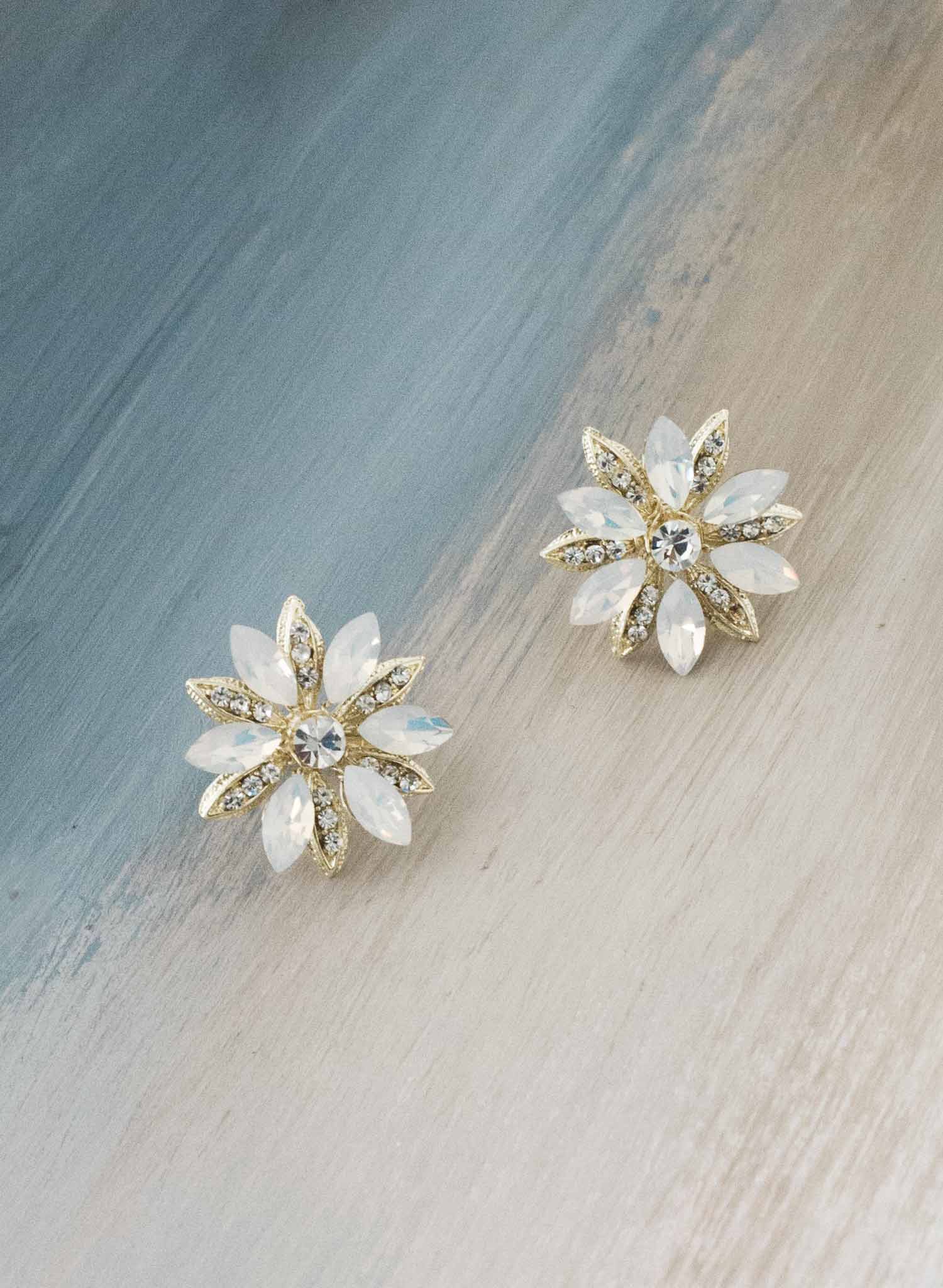 Regal opal starburst earrings - Style #9032