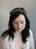 hair vine, bridal hair vine, headband, bridal headpiece, twigs and honey, crystal hair vine, bridal hair accessory