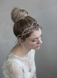 hair vine, bridal hair vine, headband, bridal headpiece, twigs and honey, crystal hair vine, bridal hair accessory