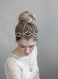 hair vine, bridal hair vine, headband, bridal headpiece, twigs and honey, crystal hair vine, bridal hair accessory