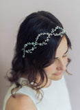 hair vine, bridal hair vine, headband, bridal headpiece, twigs and honey, crystal hair vine, bridal hair accessory