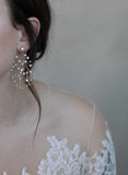 bridal earrings, earrings, bridal jewelry, jewelry, rhinestone earrings, crystal earrings, rhinestones, twigs and honey
