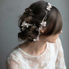 bridal hair vine, extra long hair vine, floral hair vine, bridal hair accessory, wedding hair, twigs and honey