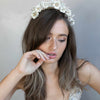 tiara, bridal tiara, floral tiara, bridal crown, crown, floral crown, twigs and honey, bridal headpiece