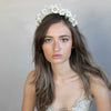 tiara, bridal tiara, floral tiara, bridal crown, crown, floral crown, twigs and honey, bridal headpiece