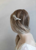 wing hair clip, bridal hair clip, crystal hair clip, crystals, bridal hair accessory, twigs and honey