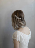 wing hair clip, bridal hair clip, crystal hair clip, crystals, bridal hair accessory, twigs and honey