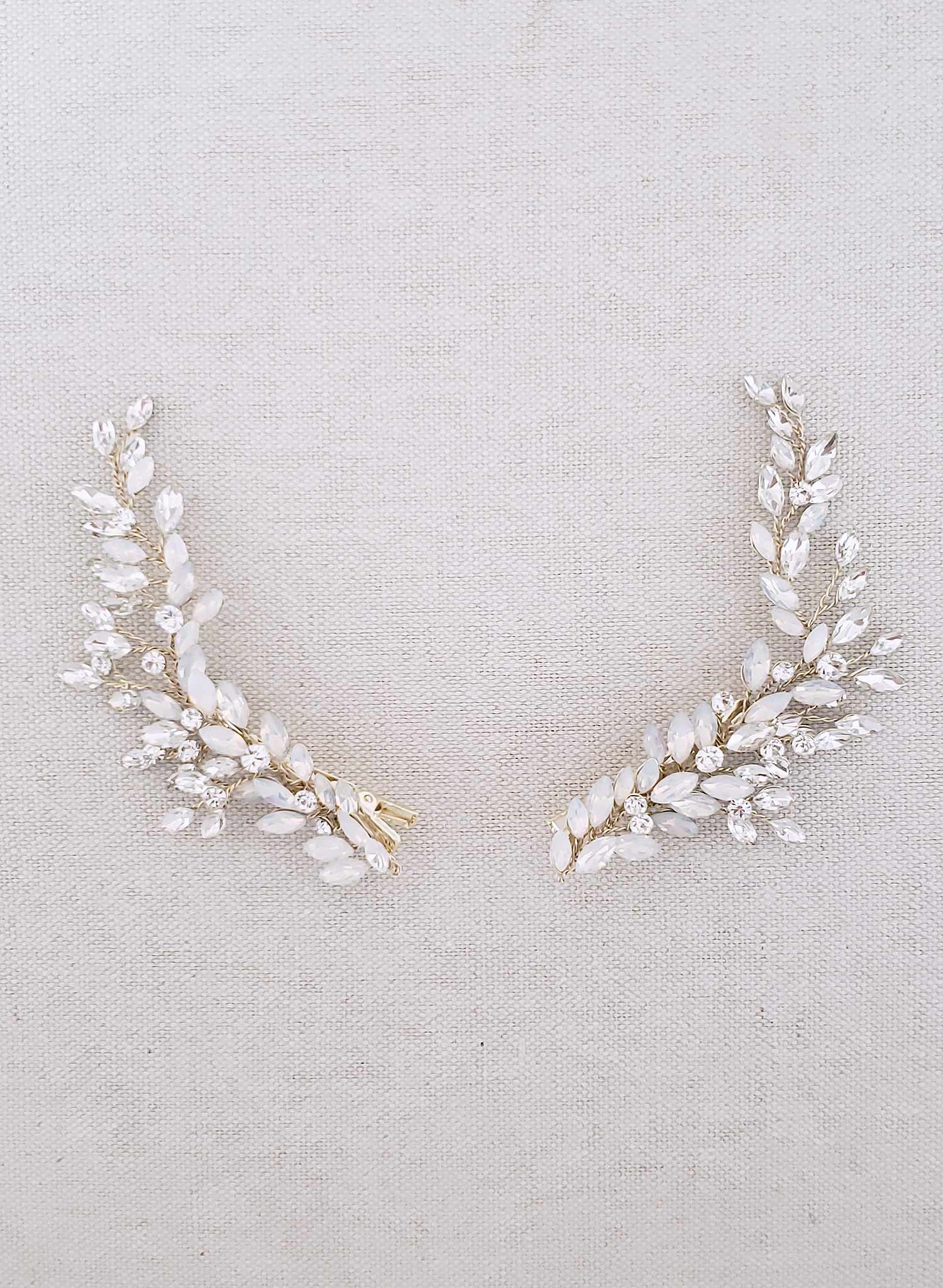 Crystal dove wing hairclip - Style #916