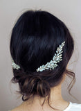 wing hair clip, bridal hair clip, crystal hair clip, crystals, bridal hair accessory, twigs and honey