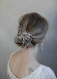 bridal hair pins set, hair pins, crystal hair pins, hair comb, bridal hair accessory, wedding accessory, twigs and honey, crystals