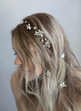 crystal hair pins, crystal pins, bridal hair pins, set of hair pins, crystals, twigs and honey, bridal hair accessories