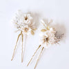 Creamy blossom hair pin set of 2 - Style #925