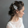 bridal headpiece, crystal encrusted, climbing headpiece, bridal hair accessory, floral bridal hair comb, twigs and honey