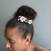 crystal encrusted headpiece, crystal bridal headpiece, bridal floral hair accessory, crystals, floral hair accessory, twigs and honey