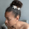 Crystal encrusted bloom comb and pin set of 2 - Style #929
