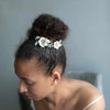 crystal encrusted headpiece, crystal bridal headpiece, bridal floral hair accessory, crystals, floral hair accessory, twigs and honey