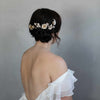 bridal headpiece, patina headpiece, crystals, twigs and honey, wedding headpiece, bridal hair accessory