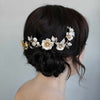 bridal headpiece, patina headpiece, crystals, twigs and honey, wedding headpiece, bridal hair accessory