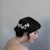 bridal headpiece, patina headpiece, crystals, twigs and honey, wedding headpiece, bridal hair accessory