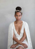 bridal headpiece, patina headpiece, crystals, twigs and honey, wedding headpiece, bridal hair accessory