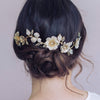 bridal headpiece, patina headpiece, crystals, twigs and honey, wedding headpiece, bridal hair accessory